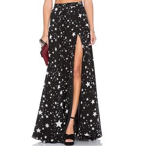 Starry Slit Maxi Skirt